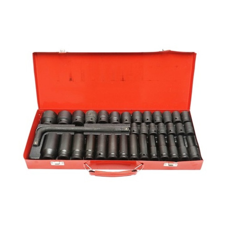 Trusa chei tubulare, 35 piese, chrome vanadium, 8-32 mm, Dactylion®