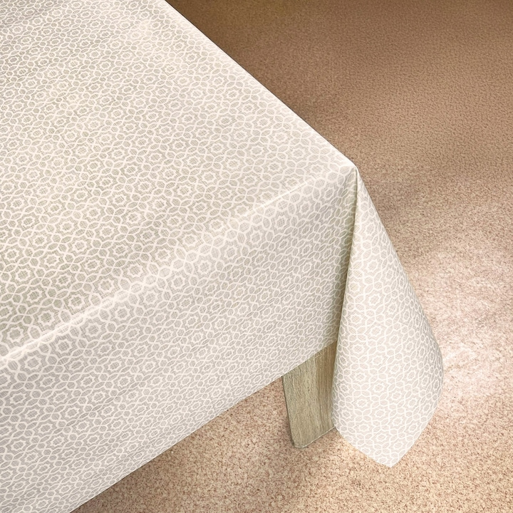 Musama de masa, neteda, 140 x 40 cm, DecoMeister®, Model Dantela bej, CA313-140-0040S