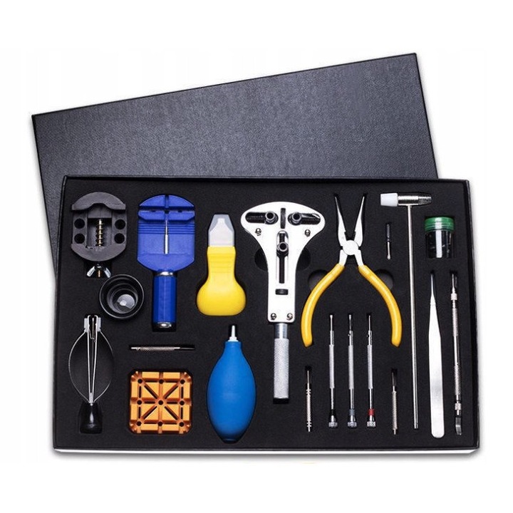 Set de scule pentru repararea ceasurilor, Repararea ceasurilor, Scurtarea bratarii, Multicolor, Plastic, Accesorii pentru ceasuri