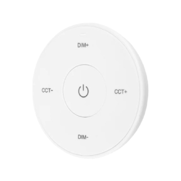 Telecomanda MiBoxer K2S Mini, control CCT, 2.4GHz, CR2032, montaj magnetic, raza 30m, alb