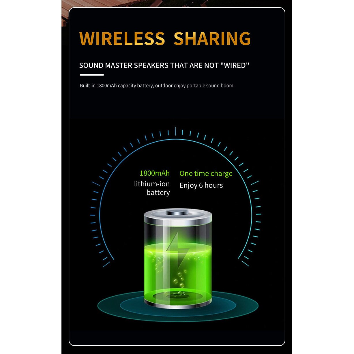 Bara de sunet, Bluetooth 5.1, iluminare RGB, calitate sunet HIFI, AUX, FM, suport card TF, 1800mAh, compatibilitate larga, aplicatie multi-scenariu, incarcare USB, autonomie lunga a bateriei, negru