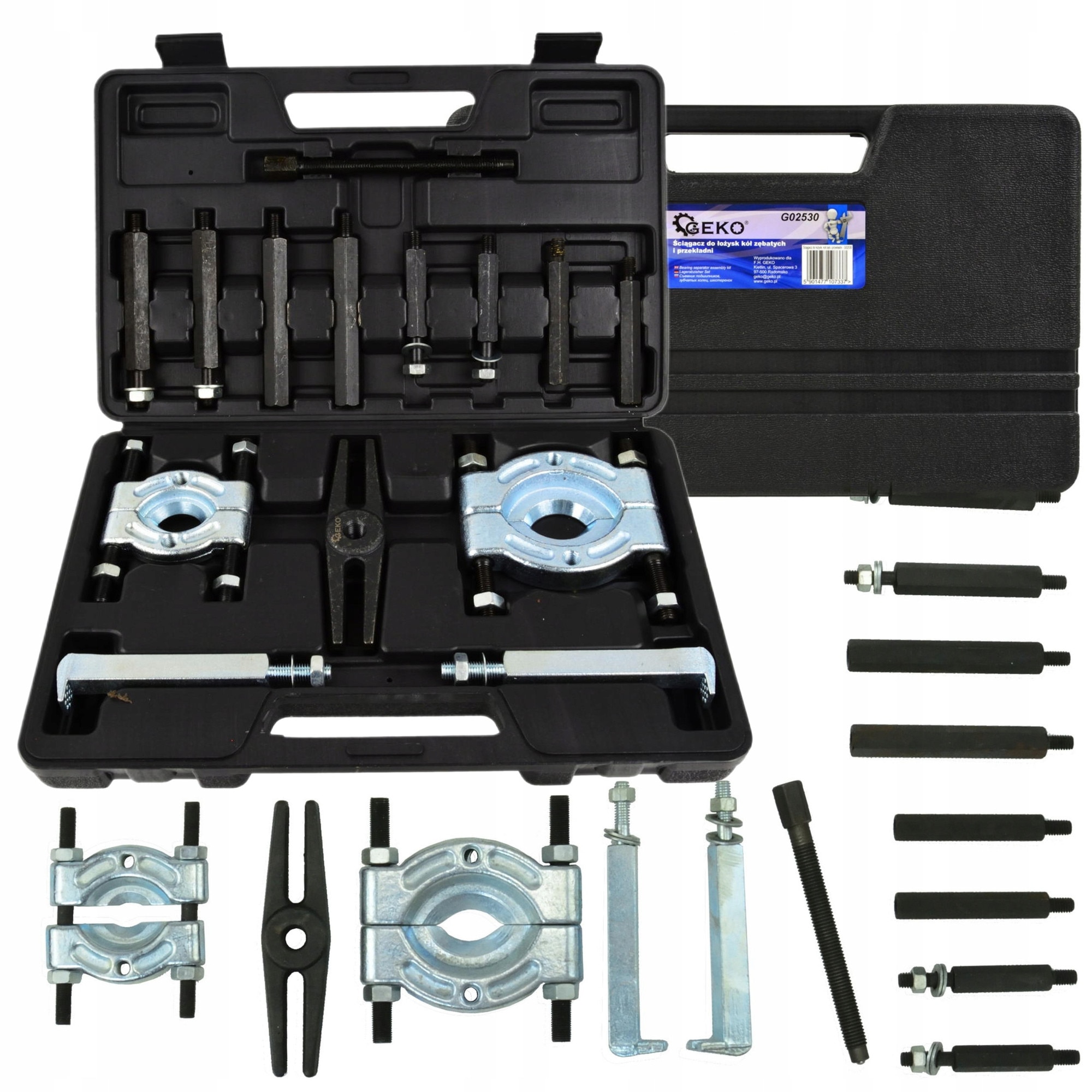 Set extractor GEKO pentru rulmenti si roti dintate, 173mm, 5kg - eMAG.ro