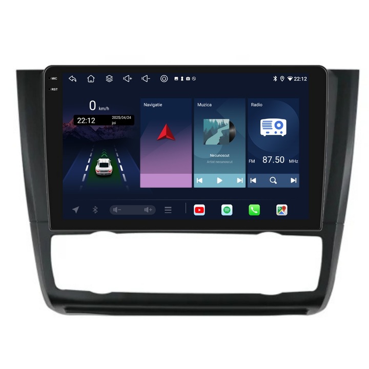 Navigatie PilotOn BMW Seria 1 2004-2011 9 inch 6GB 128GB 8 CORE