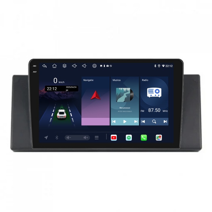 Navigatie PilotOn BMW Seria 5 E39 1995-2003 9 inch 6GB 128GB 8 CORE