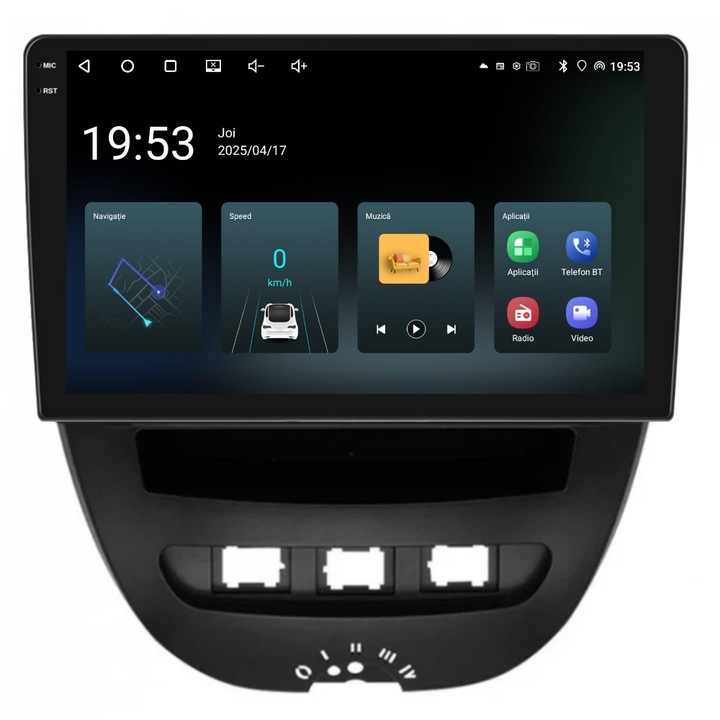 Navigatie PilotOn Citroen C1 2005-2014 10 inch 4GB 64GB 4 CORE