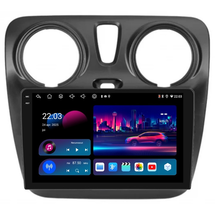 Navigatie PilotOn Dacia Dokker 2012-2020 9 inch 4GB 64GB 8 CORE