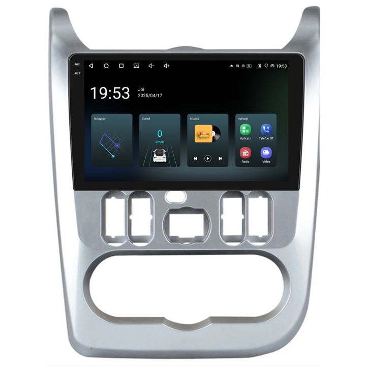 Navigációs rendszer a Dacia Duster I 2010-2018 modellhez, 9 hüvelykes, 4 GB-os, 64 GB-os, 4 magos kijelzővel