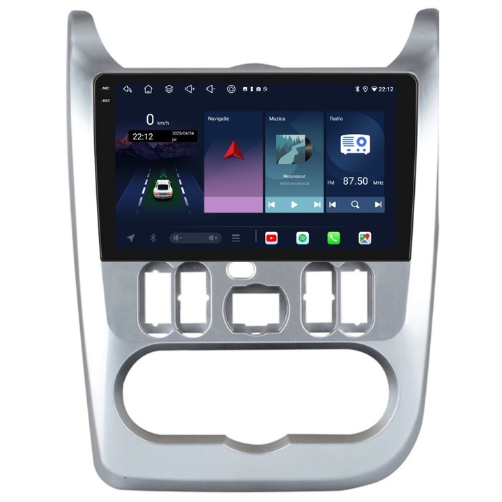 Navigatie PilotOn Dacia Logan I 2008-2012 9 inch 6GB 128GB 8 CORE