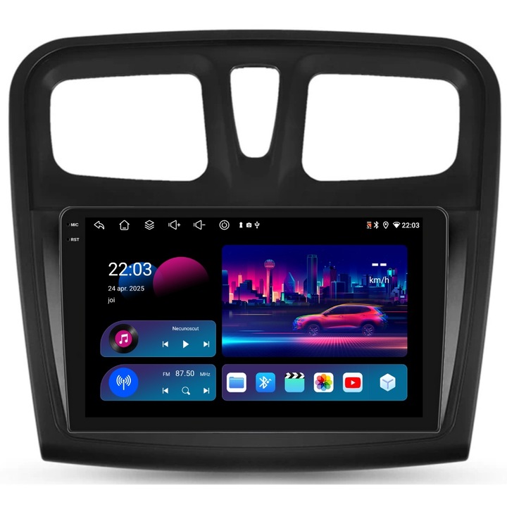 Navigatie PilotOn Dacia Logan II 2012-2020 9 inch 4GB 64GB 8 CORE