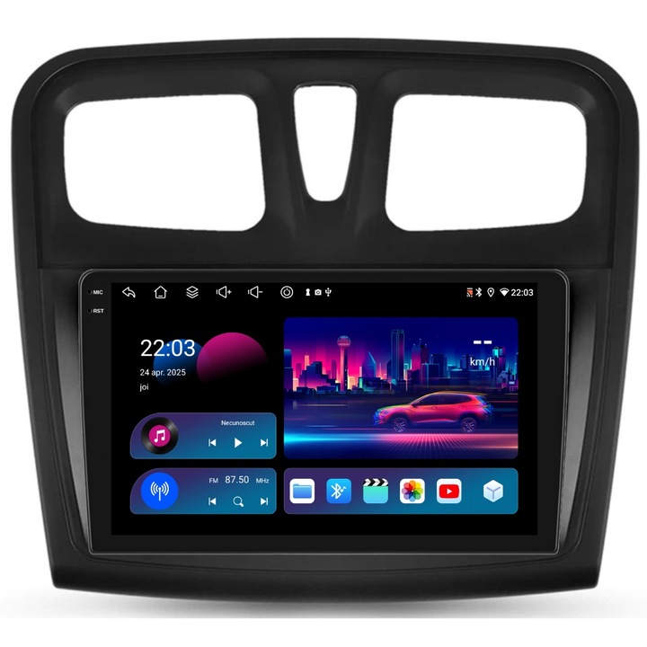 Navigatie PilotOn Dacia Sandero II 2012-2020 9 inch 4GB 64GB 8 CORE