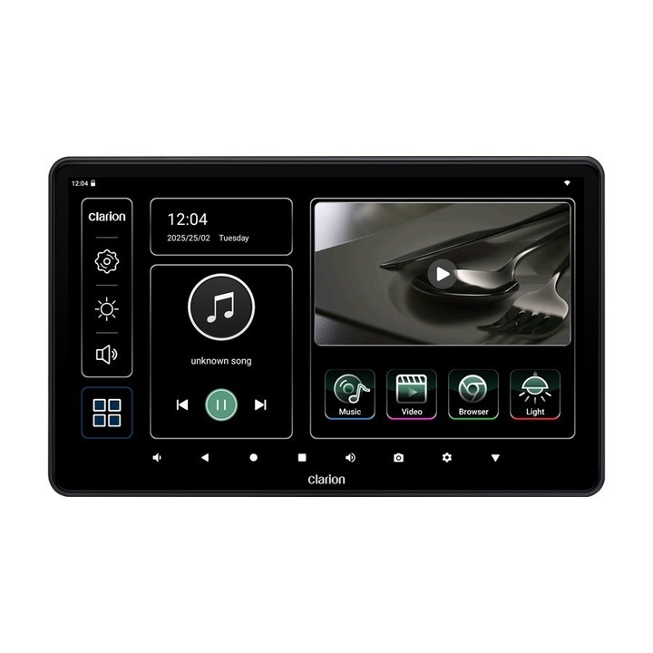 Monitor Auto Tetiera Clarion 10.1” Android 13, Ecran IPS HD, Wi-Fi, Bluetooth, Mirror Link, Multimedia Full Option