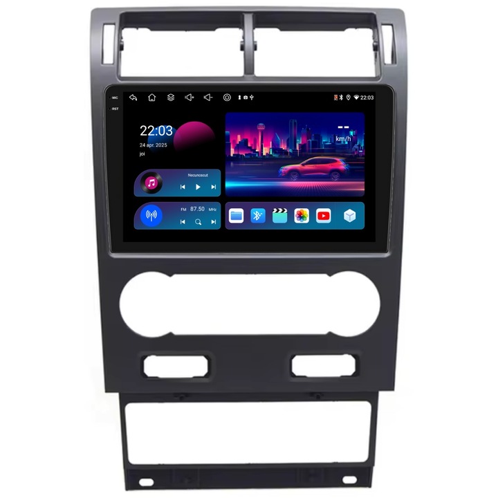 Navigatie PilotOn Ford Mondeo III 2004-2007 9 inch 4GB 64GB 8 CORE