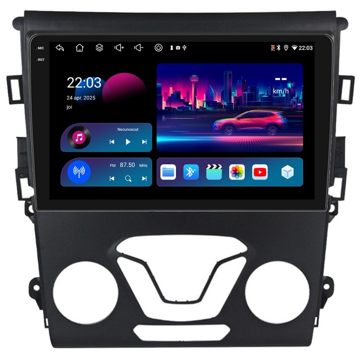 Navigatie PilotOn Ford Mondeo V 2014-2022 9 inch 4GB 64GB 8 CORE