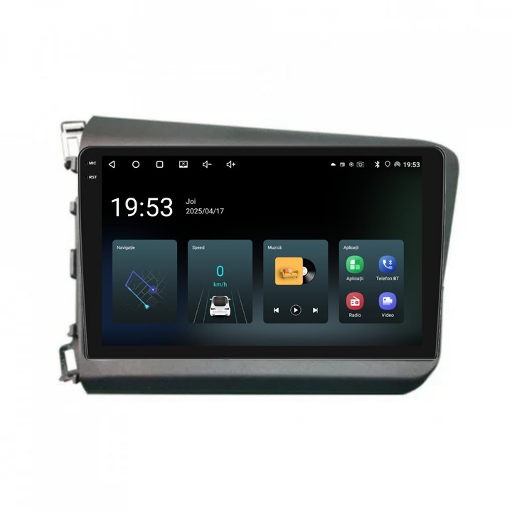 Navigatie PilotOn Honda Civic IX Sedan 2011-2015 9 inch 4GB 64GB 4 CORE