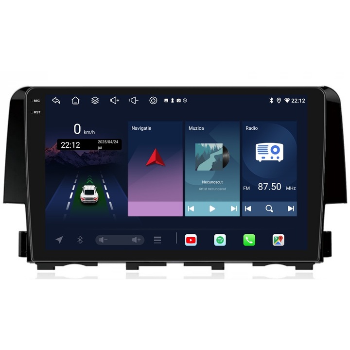 Navigatie PilotOn Honda Civic X 2015-2021 9 inch 6GB 128GB 8 CORE