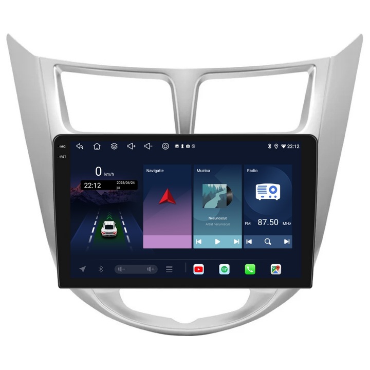 Navigatie PilotOn Hyundai Accent 2011-2016 9 inch 6GB 128GB 8 CORE