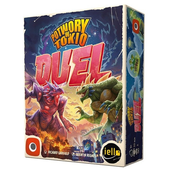 Настолна игра Potwory w Tokio: Duel, Portal Games, 2 играчи, механика на дърпане на въже, многоцветна