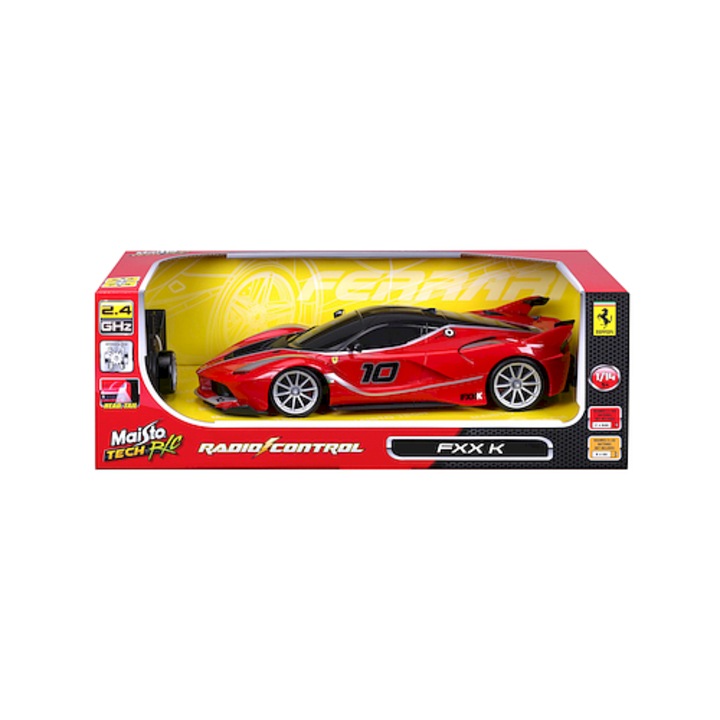 Masinuta RC Ferrari FXX K, Maisto, 1:14, detalii realiste, 2.4G, 35m, 9km/h