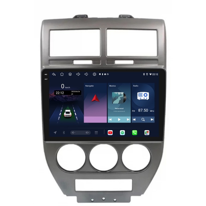 Navigatie PilotOn Jeep Compass I 2006-2010 10 inch 6GB 128GB 8 CORE