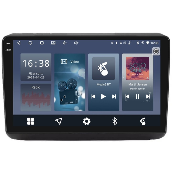 Navigációs rendszer a Jeep Grand Cherokee IV 2014-2021 modellben, 9 hüvelykes, 2 GB-os, 32 GB-os, 4 magos kijelzővel