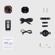 Alarma Anti Furt Pentru Biciclete Si Motociclete 110 DB, Beedove, Reincarcabila Prin USB, 3 Nivele De Volume, Lumina De Pozitie, Indicator De Franare, Senzor De Vibratii, Impermeabila IP65, 7 Nivele De Senzivitate, Cu Telecomanda, Negru/Rosu