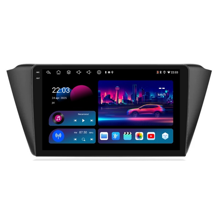 Navigatie PilotOn Skoda Fabia III 2014-2021 9 inch 4GB 64GB 8 CORE