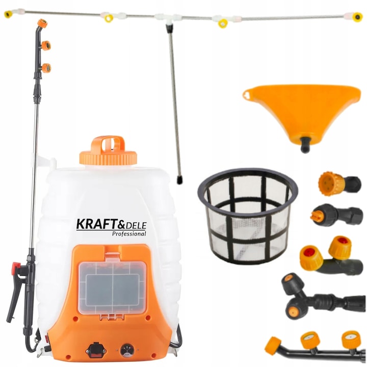 Pulverizator electric de rucsac KRAFT&DELE KD2031, 18L, 12V, lance telescopică, greutate redusă