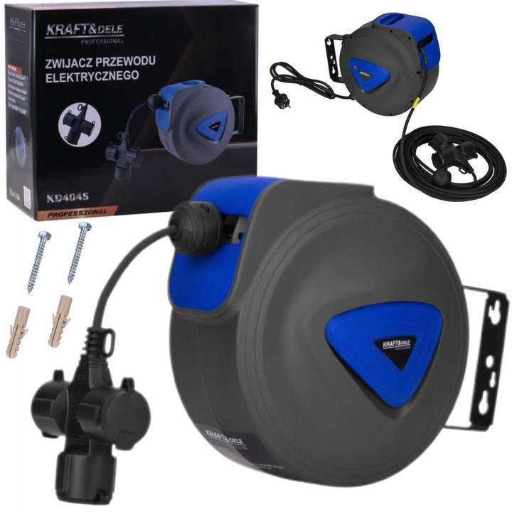 Prelungitor cu tambur bobina 3x1,5mm 10m (KD4045)