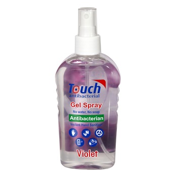 Spray dezinfectant pentru maini Touch, Violet cu efect antibacterian, 59 ml Spray dezinfectant pentru maini Touch, Violet cu efect antibacterian, 59 ml