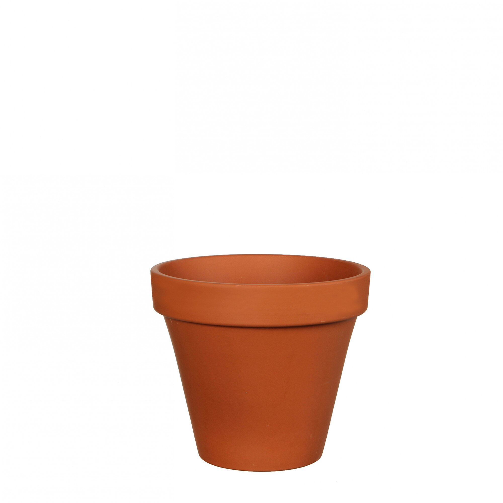 Ghiveci rotund Stan, culoare terra, inaltime 9.5 cm, diametru 11.5 cm