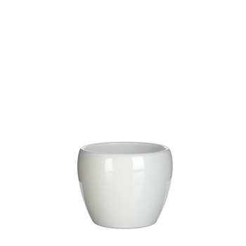 Ghiveciul rotund Lidy din ceramica, de la Edelman, culoarea alba, potrivit plantelor mici si mijlocii, precum cactusii sau suculentele, cu inaltimea de 8,5 cm si diametrul de 11 cm Ghiveciul rotund Lidy din ceramica, de la Edelman, culoarea alba, potrivit plantelor mici si mijlocii, precum cactusii sau suculentele, cu inaltimea de 8,5 cm si diametrul de 11 cm