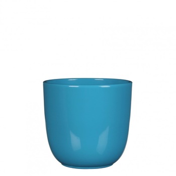 Ghiveci ceramic rotund Tusca, culoare albastru, cu inaltimea de 11 cm, diametrul de 12 cm, cu finisaj lucios, pentru plante de interior mici sau mijlocii Ghiveci ceramic rotund Tusca, culoare albastru, cu inaltimea de 11 cm, diametrul de 12 cm, cu finisaj lucios, pentru plante de interior mici sau mijlocii