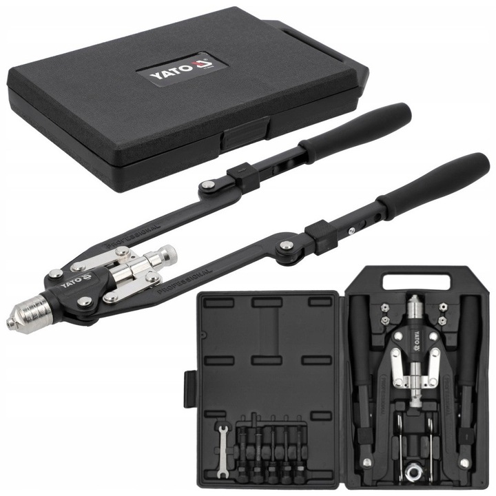 Nituri cu maneta 2 in 1 Yato, 3,2-6,4mm, M4-M10, 300-520mm