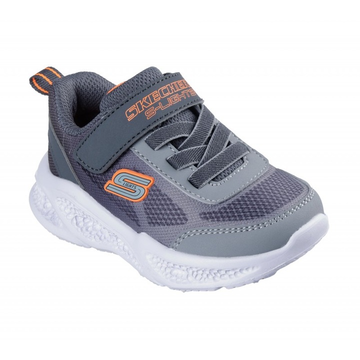 Спортни обувки Skechers Meteor-Lights Krendox, оранжеви и сиви, Сив