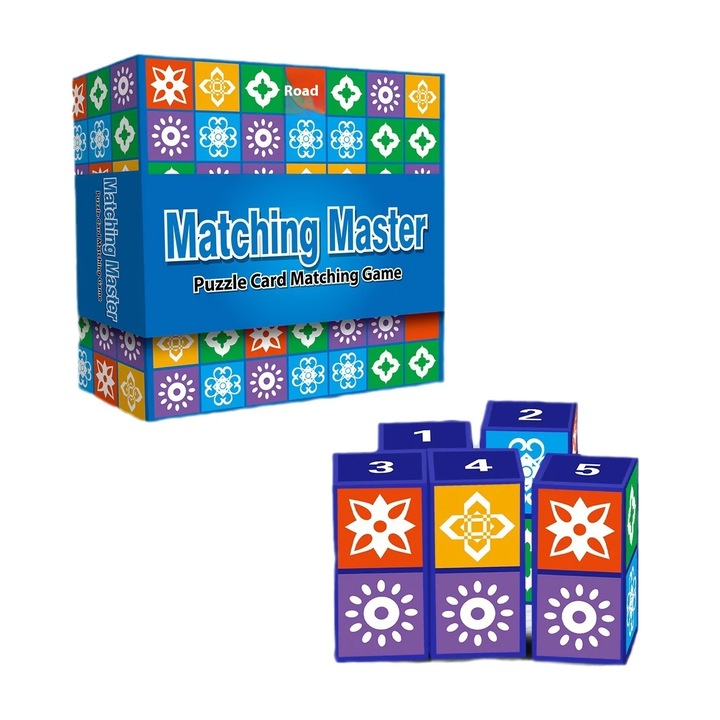 Интерактивна игра за деца - Matching Master с кубчета, карти и асоциации на символи и цветове, Dalimag