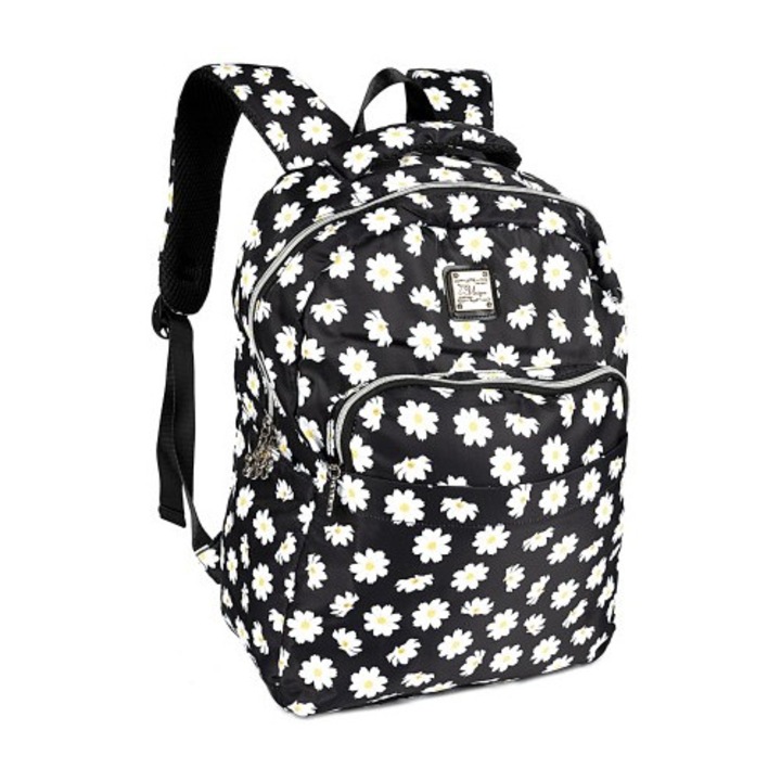 Divatos Mesco iskolatáska, 42x30x14 cm, többszínű, 3 rekesszel