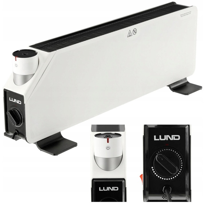 Convector electric cu umidificator Lund 1500W, 2 moduri, 14-20 m, 810x90x250 mm