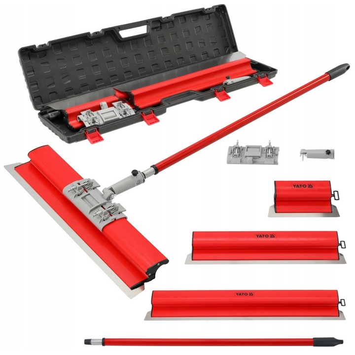 Yato gipszkartonozó szerszámkészlet, 5 darabos, PVC, 250/600/800 mm, kofferben