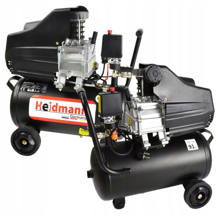 Compresor ulei 24L Heidmann, 3.8 KM, 8 BAR, 230 V