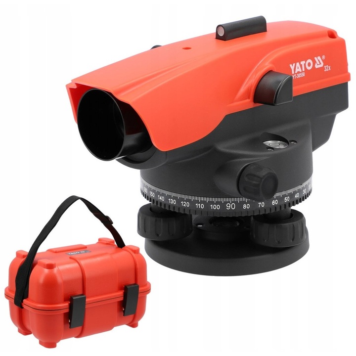 Nivela optica Yato 32x 38mm IP66, 110m, rosu/negru