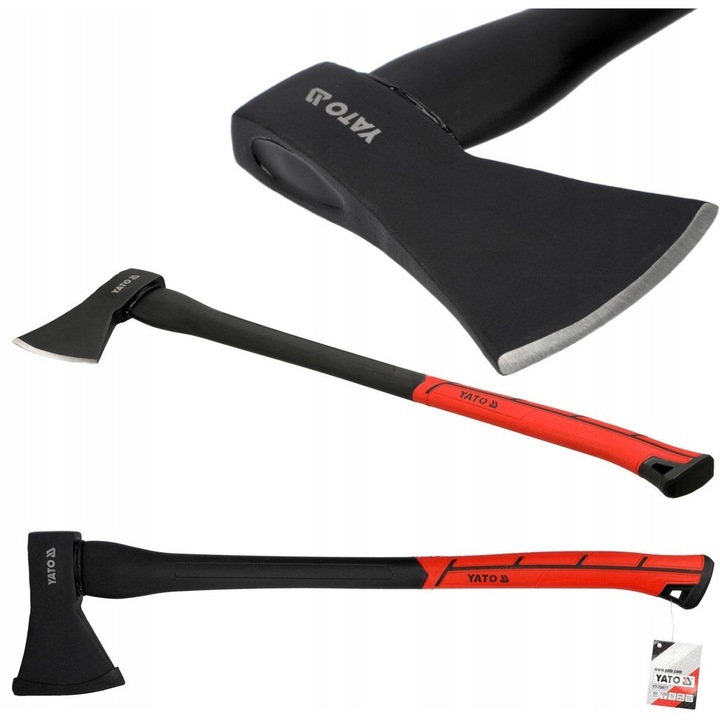 Topor, Yato, 1250g, 800 mm, otel/fibra de sticla, negru/rosu