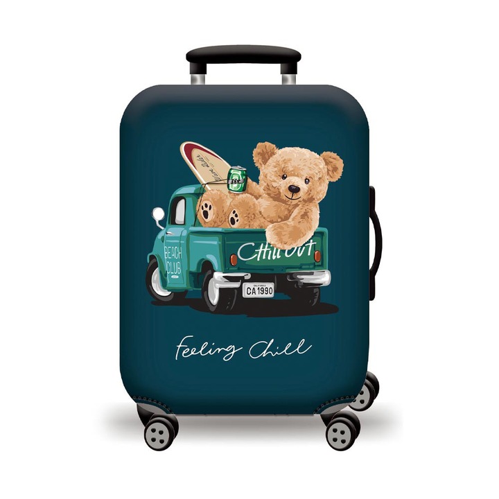 Husa pentru valiza, Amber Medium, 60x22cm, verde