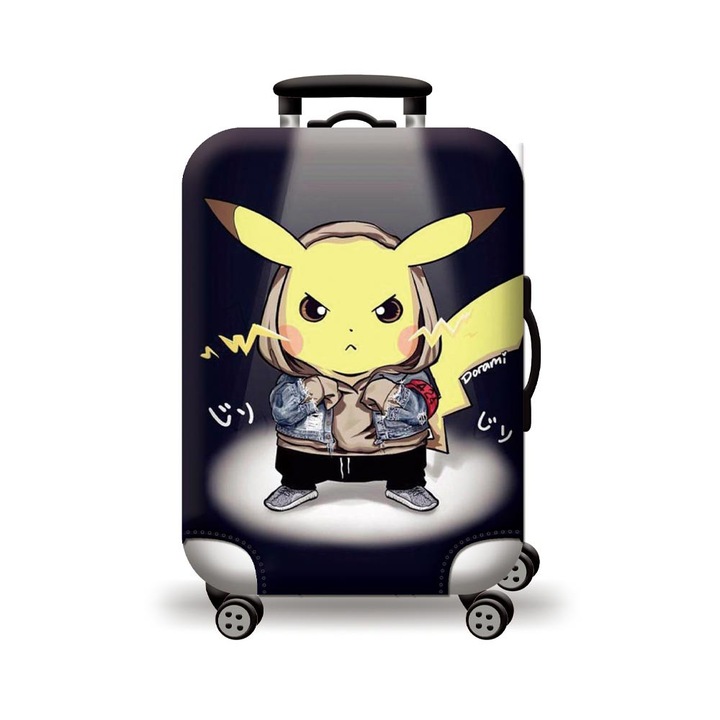 Husa pentru valiza, Amber, 50x46-53cm, negru