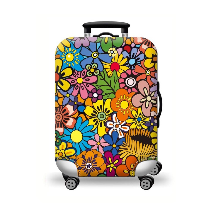 Husa pentru valiza, Amber, 60cm, multicolor