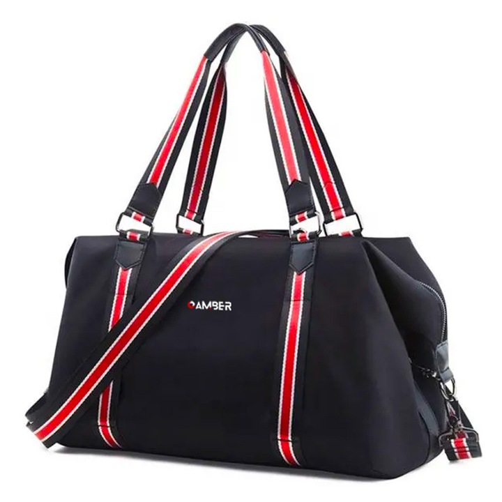 Geantă voiaj Amber, 33L, 45x36x20cm, poliester, curea detasabilă, 1 buzunar spate