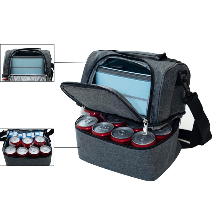 Geanta termoizolanta Amber, 10L, 25x17x23cm, material Oxford