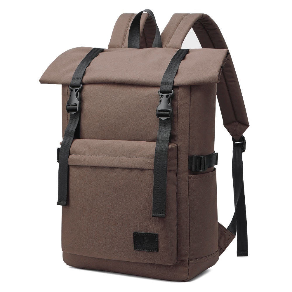 Rucsac laptop Amber 17.3", impermeabil, 49x31x16cm, 24L, maro