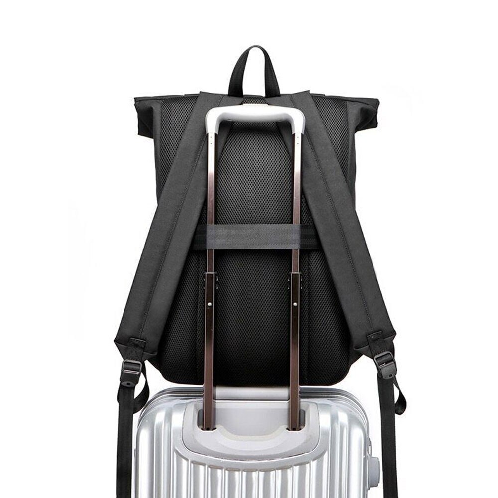 Rucsac laptop Amber, 17.3 inch, gri, impermeabil, 49x31x16cm, 24L