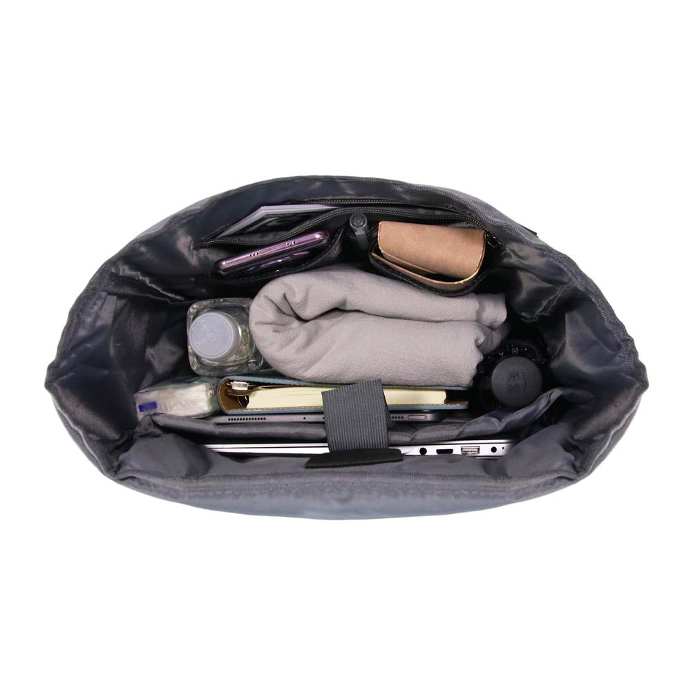 Rucsac laptop Amber, 17.3 inch, gri, impermeabil, 49x31x16cm, 24L