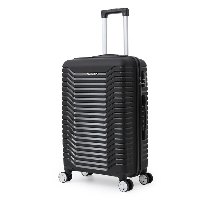 Troler Amber, model AM1008, 2 manere, 60L, 43x65x25cm, negru